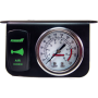 Kleinn Air Horns 1303G Kleinn Panel Mounted 160 PSI Gauge w/ an Illuminated GREEN Momentary Rocker Switch