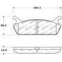 Stoptech 309.04580 Performance 90-93 Mazda Miata Rear Brake Pads D525