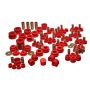 Energy Suspension 02-09 Nissan 350Z / 03-07 Infinity G35 Coupe Red Hyper-Flex Master Bushing Set