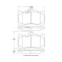 StopTech Street Touring 06 Lexus GS300/430 / 07-08 GS350 Front Brake Pads
