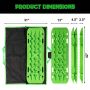 Rhino USA TRACBOARDS-GRN Recovery Traction Boards - Green (Pair)