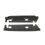 Fishbone Offroad FB23010 07-18 Jeep Wrangler JK 2 Door Rubicon Steel Rock Slider - Black Textured Powdercoat