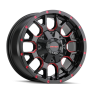 Mayhem 8015 Warrior 17x9 / 5x127 BP / -12mm Offset / 87mm Hub Black w/ Prism Red Wheel