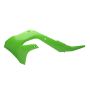 Cycra 1CYC-1871-72 21-23 Kawasaki KX250F Powerflow Radiator Shrouds - OEM Green