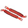 Fishbone Offroad 07-18 Wrangler JK A Pillar Sound Bar Red Paracord Grab Handles