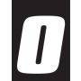 Hardline DD53W-0 Dirt Digits 3pk 5.5 in. - High Gloss Number 0 - White