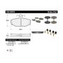 CENTRIC PARTS 105.03910 Posi Quiet Ceramic Brake Pads with Shims and Hardware