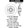 CENTRIC PARTS 121.42045 C-Tek Standard Brake Rotor