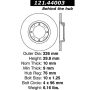 CENTRIC PARTS 121.44003 C-Tek Standard Brake Rotor