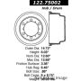CENTRIC PARTS 122.75002 Centric Premium Brake Drum