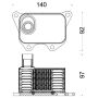 BEHR CLC 185 000S Engine Oil Cooler