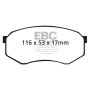 EBC DP61317 92-93 Toyota Pick-Up Extra Cab Greenstuff Front Brake Pads