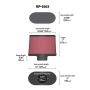 K&N RP-5103 Universal Air Filter - Carbon Fiber Top and Base