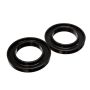 Energy Suspension Universal 3-3/16in ID 5-1/4in OD 3/4in H Black Coil Spring Isolators (2 per set)