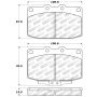Stoptech 309.03310 Performance 89-95 Mazda RX7 Front Brake Pads