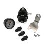 DeatschWerks 6-1002-FRB-66 DWR1000C AFPR + Pressure Gauge + 6AN Fittings - Anodized Black