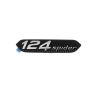 Mopar 82215037 Emblem 124 Logo Emblem that mounts to the grille. Black background with white numbers