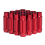 BLOX Racing 12-Sided P17 Tuner Lug Nuts 12x1.25 - Red Steel - Set of 16