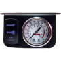 Kleinn Air Horns 1303B Kleinn Panel mounted 160 PSI gauge w/ an illuminated BLUE Momentary rocker switch
