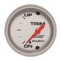 AutoMeter 200766-33 Marine Silver Ultra-Lite 2-1/16in 0 Down 90 Up Electric Trim Level Gauge