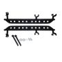Fishbone Offroad FB23083 2018+ Jeep Wrangler JL Step Slider 4 Door