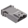NAMZ NJ-4P52 JAE MX-1900 4-Position Male Gray Pin Housing (HD 69201180)