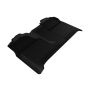 3D MAXpider 2007-2013 Chevrolet Silverado Crew Cab Kagu 2nd Row Floormats - Black