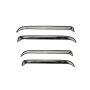 AVS 07-18 Jeep Wrangler Ventshade Front & Rear Window Deflectors 4pc - Chrome