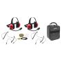 Rugged Radios H80-FAN H80 Track Talk Headset w/ NITRO BEE XTREME UHF Race Receiver and Carry Bag
