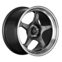 Konig HP85100356 Hyperspec 15x8 4x100 ET35 Anthracite Metallic Wheel w/ Mirror Machined Lip (Knurled Bead)