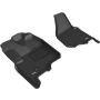 3D MAXpider 12-16 Ford F-250 350 450 Bucket Seats No Floor Shift Kagu 1st Row Floormats - Black
