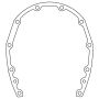 Cometic Gasket C15615 Cometic Chevrolet Gen-1 Small Block V8 .031in Fiber Timing Cover Gasket