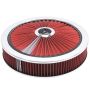 EDELBROCK EDE43660 Air Cleaner Kit - 14in Dia. Breathable - Red