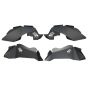 Fishbone Offroad 07-18 Jeep Wrangler JK Logo Aluminum Inner Fenders - Black Powdercoat