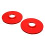 Energy Suspension 2.6108R 97-06 Jeep Wrangler YJ & TJ Red Rear Coil Spring Isolator Set