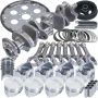Eagle B13005E030 Chevrolet Small Block 5140 Steel I-Beam Balanced Rotating Assembly Kit