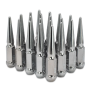 BLOX Racing BXAC-00150-20 Spike Forged Lug Nuts - Chrome 12 x 1.25mm - Set of 20