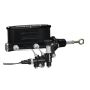 Wilwood 261-13272-BK HV Tandem M/C Kit w L/H Bracket & Prop Valve - 7/8in Bore Black-W/Push. - Early Mustang