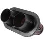 K&N RP-6101 Universal Air Filter - Carbon Fiber Top
