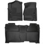 Husky Liners 14-18 Chevrolet Silverado 1500 Front & 2nd Seat X-Act Contour Floor Liners - Black