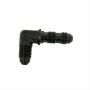 FRAGOLA FRG483306-BL #6 x 90 Deg Bulkhead Fitting Black