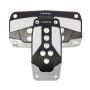 NRG Aluminum Sport Pedal A/T - Black w/Silver Carbon