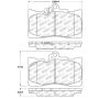 StopTech Performance 06 Lexus GS300/430 / 07-08 GS350 / 06-08 IS350 Front Brake Pads
