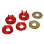 Energy Suspension 95-99 Mitsubishi Eclipse FWD/AWD Red Motor Mount Inserts (2 Torque Mount Positions