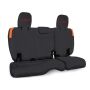 PRP Seats B041-07 PRP Jeep Wrangler JL Rear Bench Covers - 2 door - Black/Orange