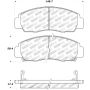 StopTech Street Touring 04-09 Acura TSX / 09 Accord V6 Coupe ONLY Front Brake Pads