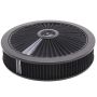 EDELBROCK EDE43662 Air Cleaner Kit - 14in Dia. Breathable - Black