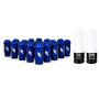Mishimoto MMLG-125-20LBL Aluminum Locking Lug Nuts M12x1.25 20pc Set Blue