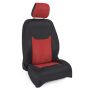 PRP 13-18 Jeep Wrangler JK Front Seat Covers/2 door or 4 door (Pair) - Black/Red