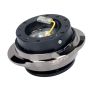 NRG SRK-220BKC Quick Release Kit - Black Body/ Black Chrome Oval Ring